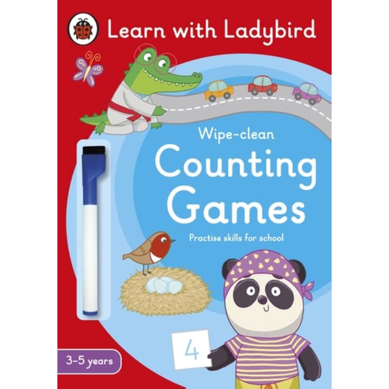 Counting Games: A Learn with Ladybird Wipe-clean Activity Book (3-5 years)