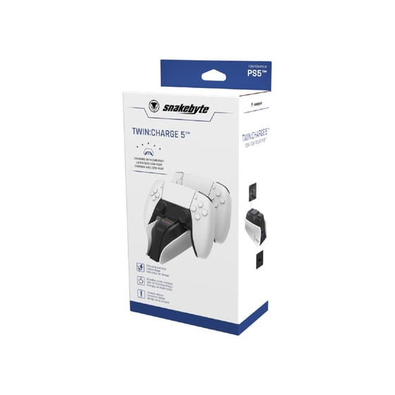 Σύστημα Φόρτισης Χειριστηρίων Snakebyte Twin:Charge 5 - PS5 - Λευκό image 5
