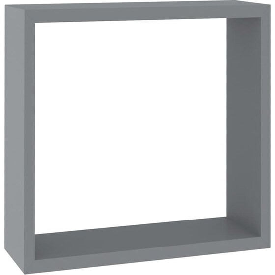 Ράφια Τοίχου VidaXL Κύβοι από MDF 24-30x10x24-30 cm 3 Τμχ - Γκρι image 5