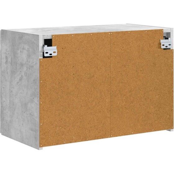 Επιτοίχιο Έπιπλο Τηλεόρασης VidaXL 59.5x31x40 cm - Γκρι Σκυροδέματος image 6