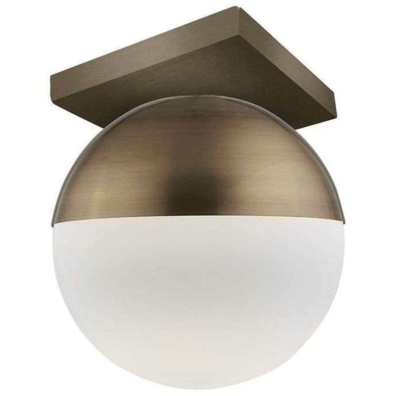 VIOKEF Φωτιστικό Πλαφονιέρα Viokef Violla 4212500 από Μέταλλο/Γυαλί - Χρυσό/Λευκό