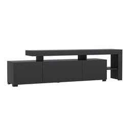 Έπιπλο Τηλεόρασης Unico από Μοριοσανίδα 192x37x53 cm - Ανθρακί