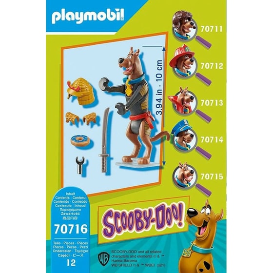 PLAYMOBIL® Scooby-Doo! Συλλεκτική Φιγούρα Scooby Σαμουράι (70716) image 4