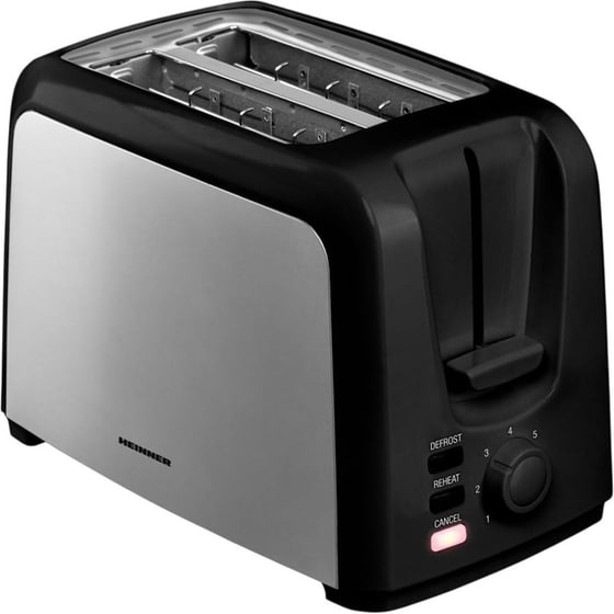 Φρυγανιέρα HEINNER HTP-700BKSS 2 Θέσεων 750W Inox image 0