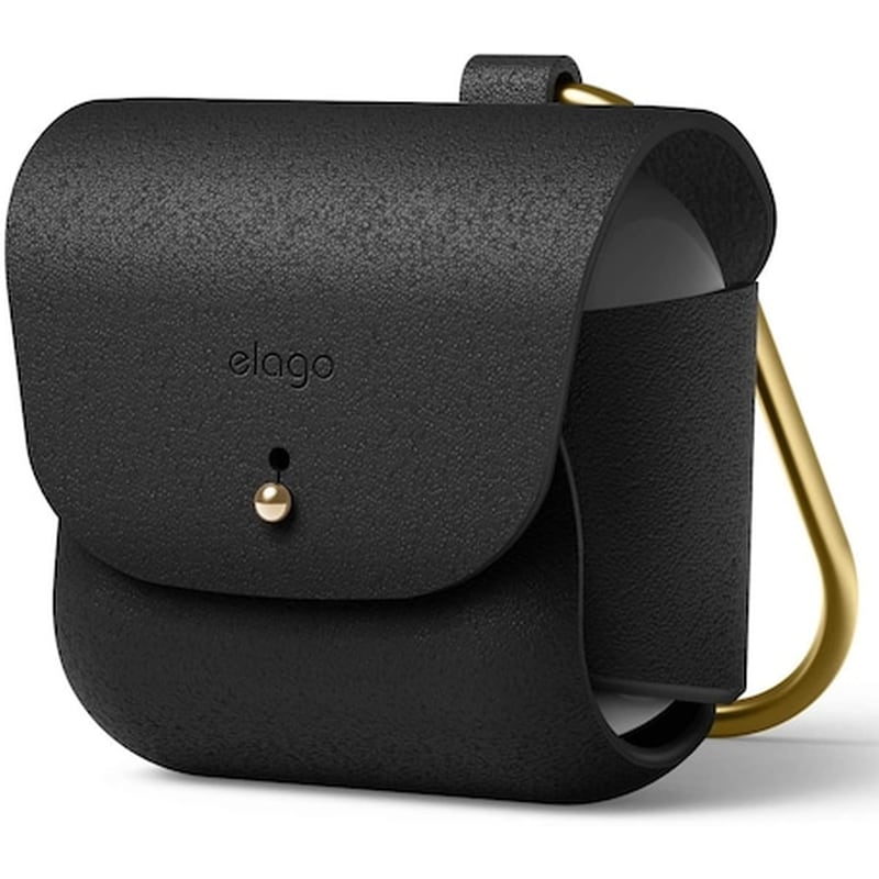 ELAGO Θήκη Ακουστικών Elago Leather Case EAP3LE-BK για Apple AirPods 3rd Gen - Black