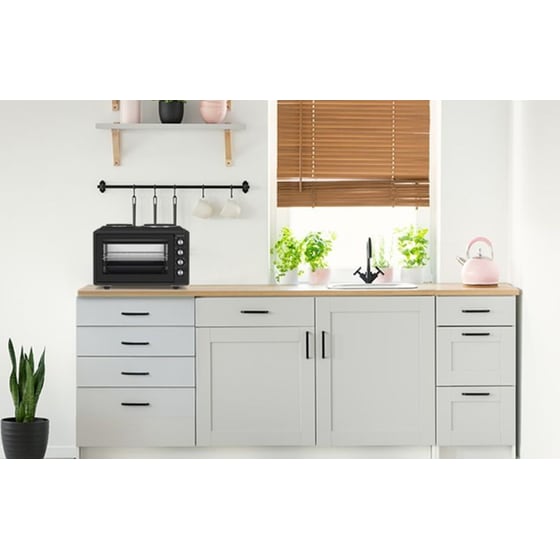 DAVOLINE URBAN CHEF 3702 BL 37 Lt Μαύρο Ηλεκτρικό Κουζινάκι image 2