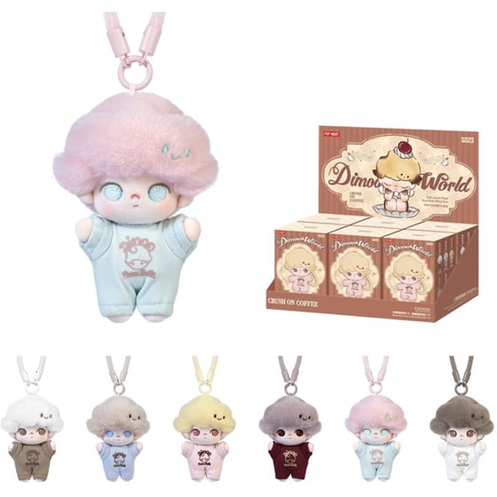 Λούτρινο Μπρελόκ Pop Mart Dimoo Crush on Coffee Series Blind Box image 2