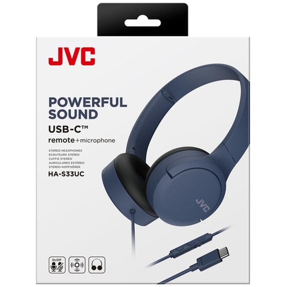 Ακουστικά Headphones Jvc HA-S33UC-A On-Ear Type C - Μπλε image 4