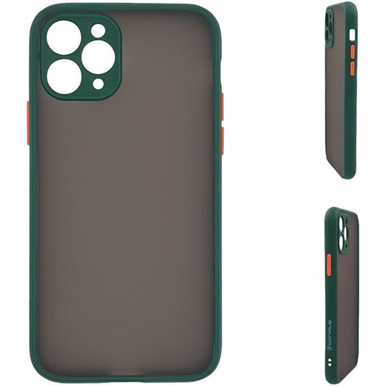 Θήκη Apple iPhone 11 Pro - Sonique Color Button Bumper Clear - Πράσινο image 0