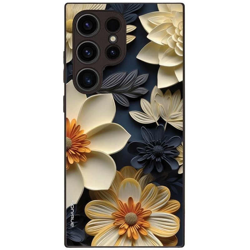 Θήκη Samsung Galaxy S24 Ultra - Sonique 3D Flower Series - Beige