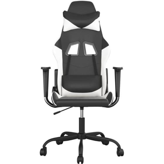 Καρέκλα Gaming VIDAXL 345404 με Ρυθμιζόμενα Μπράτσα από Τεχνητό Δέρμα - Μαύρο image 2