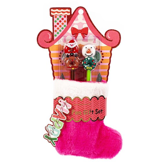 Στυλό Tri-Coastal Xmas Pink Sock (4 Τεμάχια) image 0