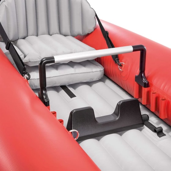 Καγιάκ Φουσκωτό Διθέσιο Intex Excursion Pro 384cm - Κόκκινο/ Γκρι image 3