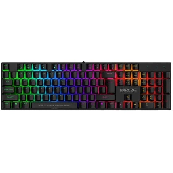 Armaggeddon MKA-7C Μηχανικό Gaming Ενσύρματο Πληκτρολόγιο με Blue Switch RGB - Black image 1
