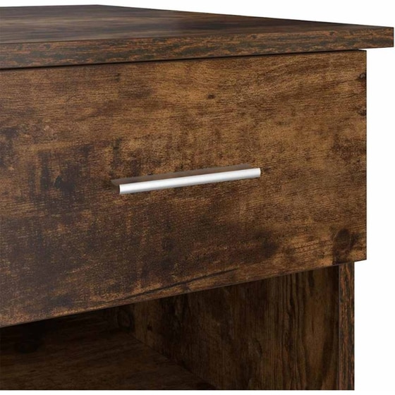 Γραφείο VidaXL από Επεξεργασμένο Ξύλο 90x49x75 cm - Καπνιστή Δρυς image 5