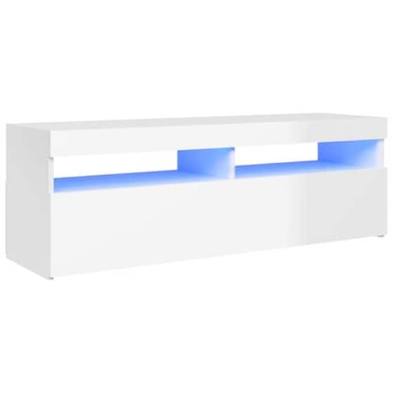 Έπιπλο Τηλεόρασης Vidaxl Μοριοσανίδα 120x35x40 cm  - Λευκό image 2