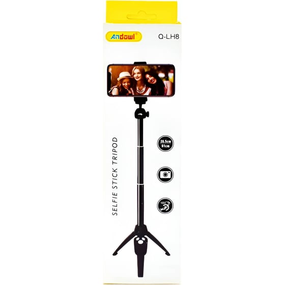 Τρίποδο Selfie Stick Andowl Q-LH8 με Bluetooth - Μαύρο image 4