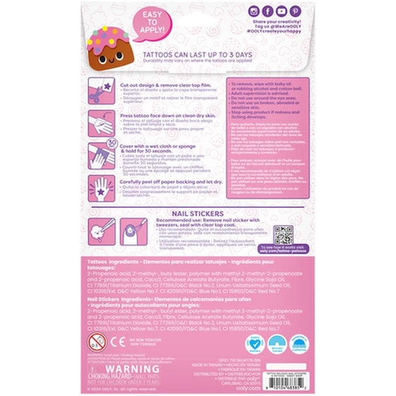 Προσωρινά Τατουάζ & Αυτοκόλλητα Νυχιών Ooly Tattoo-Palooza - Sweet Shop image 7