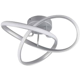 Trio Lighting Πλαφονιέρα Οροφής 40εκ. Μαύρη με Ενσωματωμένο LED