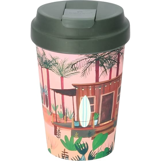 Κούπα Μεταφοράς Chic Mic Surfer's Paradise Bioloco Plant από PLA 350 ml image 3