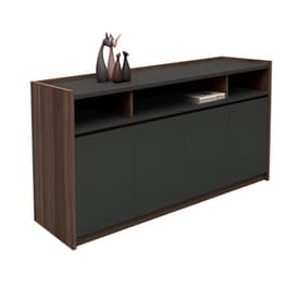Advance Ντουλάπι 120x40x80cm Σκ Καρυδί Γκρι