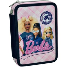 Κασετίνα Παραλληλόγραμμη Γεμάτη Gim Barbie Varsity