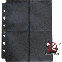 Dragon Shield 8-Pocket Σελίδες Αποθήκευσης Καρτών Ματ Μαύρο 50 Τμχ
