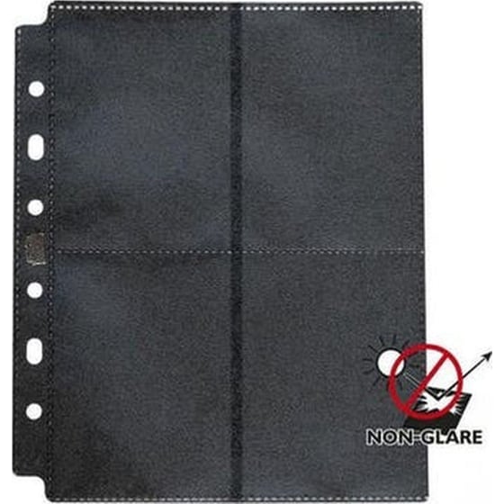 Dragon Shield 8-Pocket Σελίδες Αποθήκευσης Καρτών Ματ Μαύρο 50 Τμχ image 0