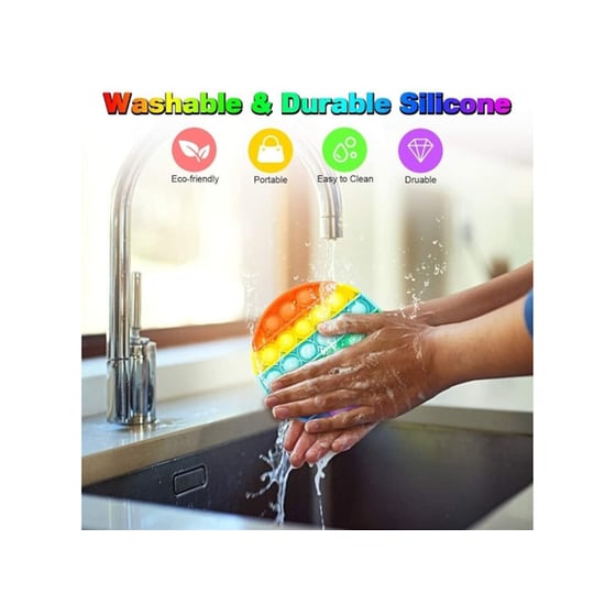 Πολύχρωμος Κύκλος Pop It Bubbles Fidget Rainbow image 2