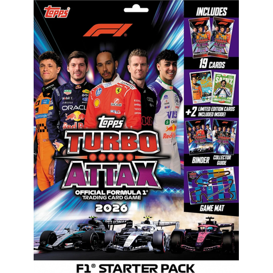Formula 1 TGC Turbo Attax 2026 Starter Pack (21 Κάρτες + Άλμπουμ) image 0