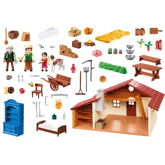 PLAYMOBIL® 70253 Η Χάιντι με τον παππού της στην καλύβα τους image 2