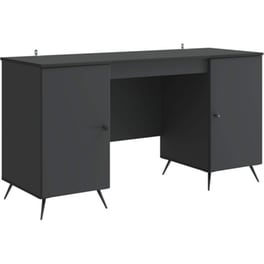 Γραφείο VidaXL από Επεξεργασμένο Ξύλο 142,5x50x75 cm - Μαύρο