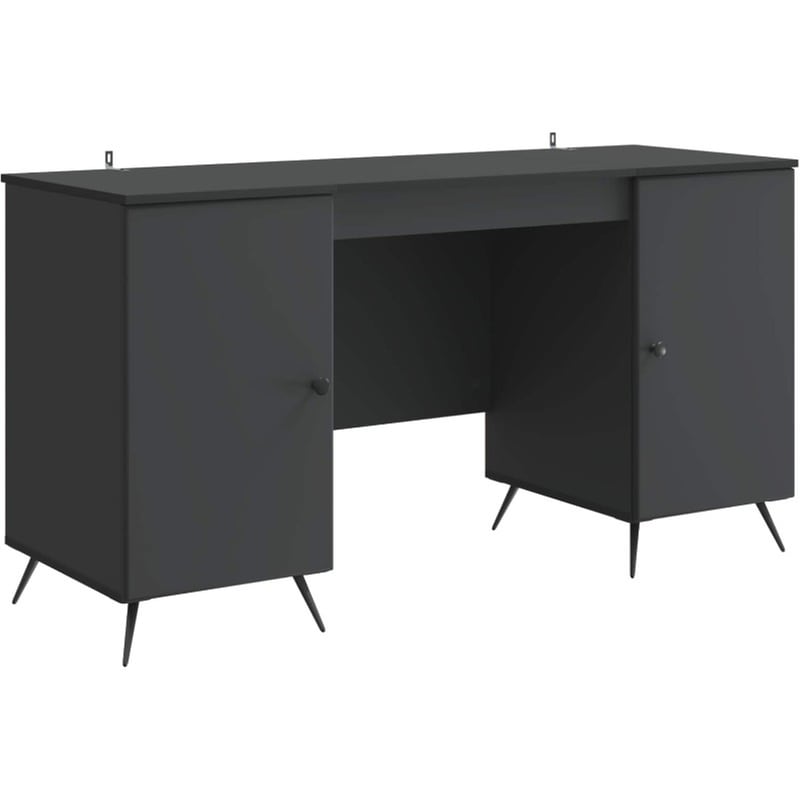 Γραφείο VidaXL από Επεξεργασμένο Ξύλο 142,5x50x75 cm - Μαύρο