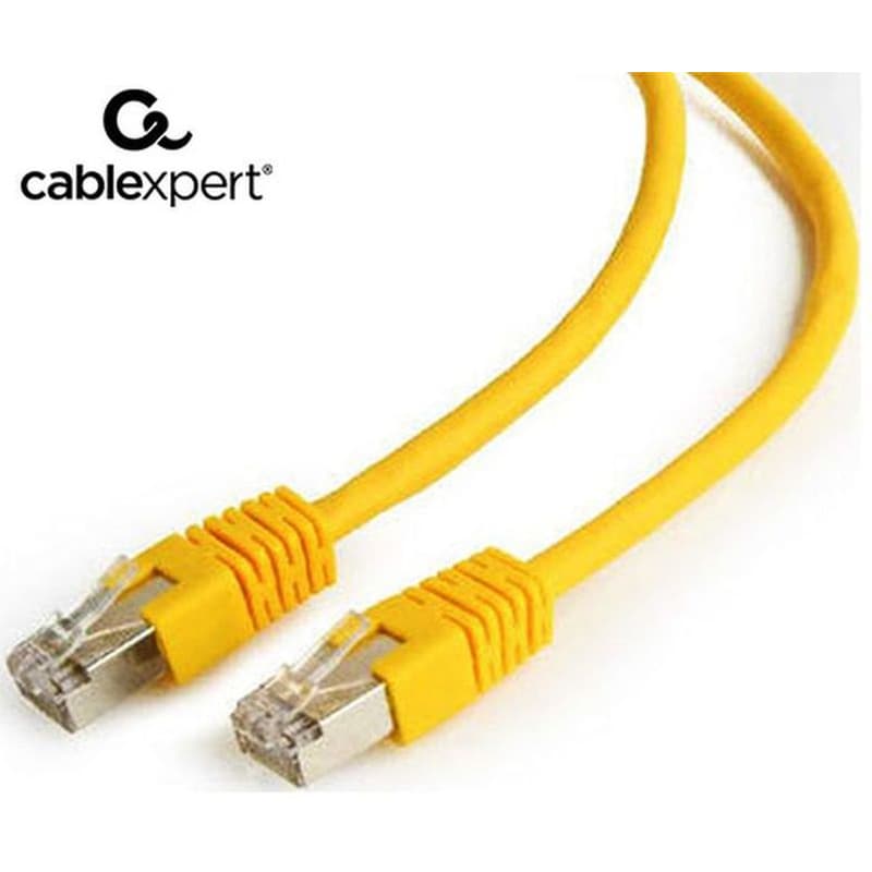 Καλώδιο δικτύου Cablexpert PP6-1M/Y RJ-45 1m - Κίτρινο
