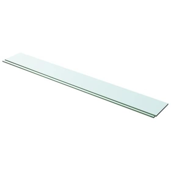 Ράφια Τοίχου VidaXL Πάνελ από Γυαλί 100x12 cm 2 Τμχ - Διάφανο image 1