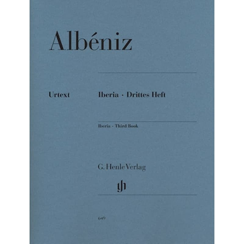 G. HENLE VERLAG Albeniz - Iberia Drittes Heft, Third Book