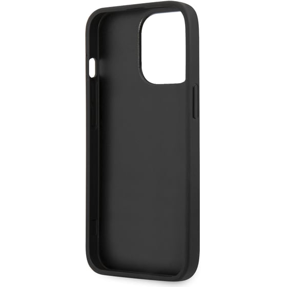 Θήκη Apple iPhone 13 Pro - Guess Croco Collection Hot Stamp Lines - Μαύρο image 6