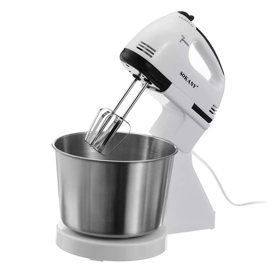 Sokany Cx-6620 Μίξερ Με Inox Κάδο 2lt Λευκό 250w image 0