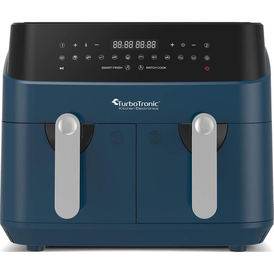 Φριτέζα Αέρος TURBOTRONIC TT-DAF5 με Διπλό Αποσπώμενο Κάδο 1600 W 9 L Μπλε image 0