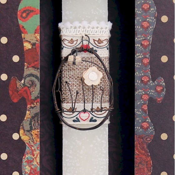 Λαμπάδα Synchronia Αυγό Συρμάτινο - Μέλισσα image 1