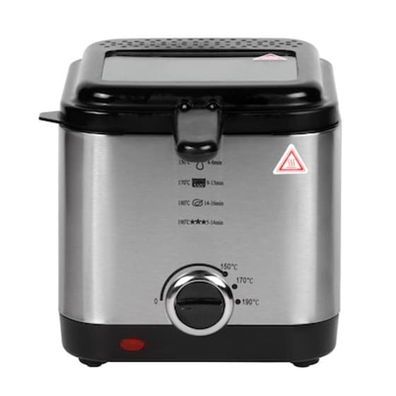 Φριτέζα Λαδιού GEM BN3311 με Αποσπώμενο Κάδο 900 W 1.5 L Ασημί image 0