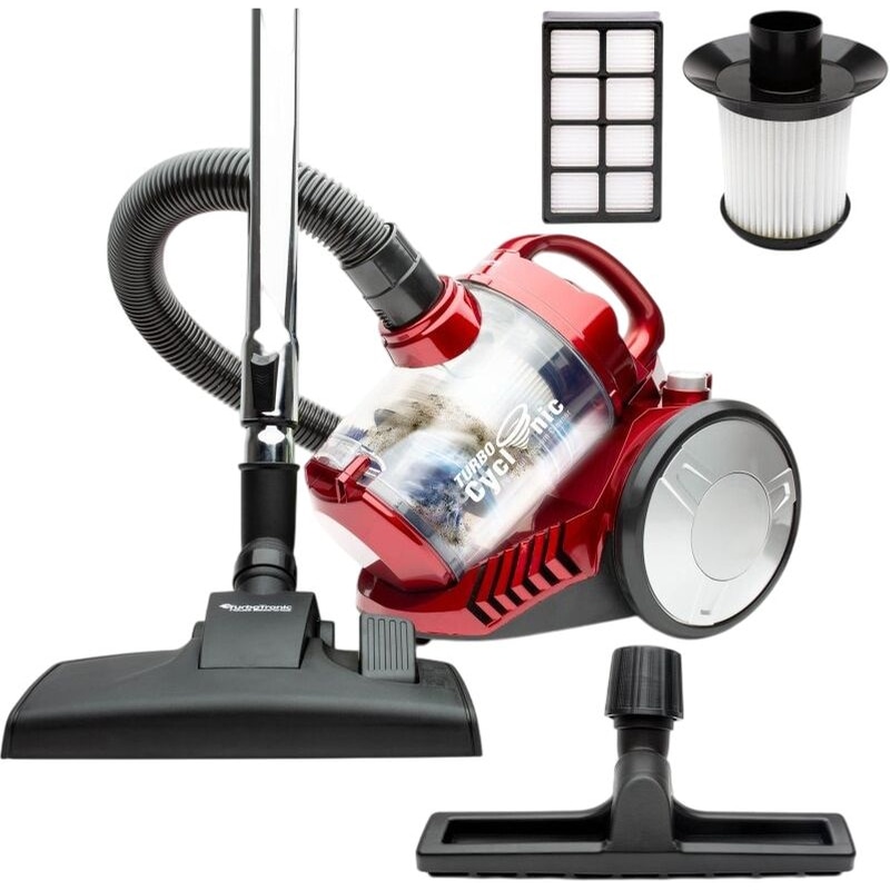 TURBOTRONIC TURBOTRONIC TT-CV07 900 W με Κάδο 2.5 L Κόκκινη Ηλεκτρική Σκούπα