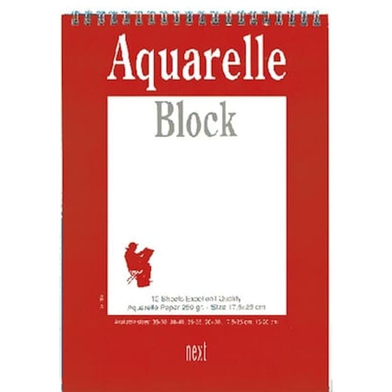Next Μπλοκ Ακουαρέλας Επαγγελματικό 30x40εκ.,12φ. image 0