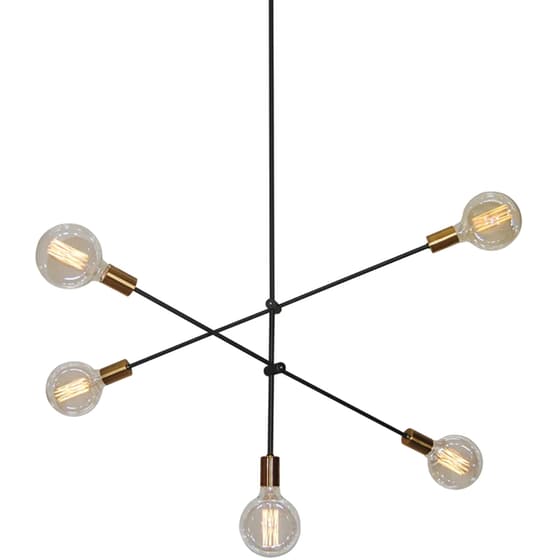 Φωτιστικό Οροφής Homelighting Cody E27 Μεταλλικό 85x120cm - Χρυσό image 0