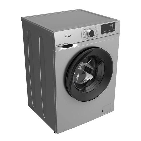 TESLA WF81230KSGR 8 kg 1.200 Στροφές Ασημί Πλυντήριο Ρούχων image 3
