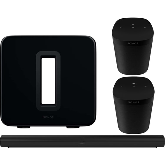 Sonos Arc Soundbar 5.0.2 + 2 Ηχεία Sonos One SL + Subwoofer Sonos Sub (Gen3) - Μαύρο image 0