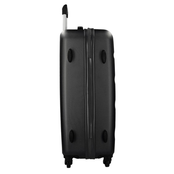 Βαλίτσα Μεσαία Princess Roll Road Flex από ABS 65x46x23cm Μαύρη image 3