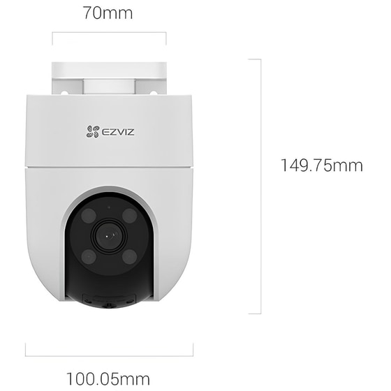 Ασύρματη IP Camera Ezviz H8c Full HD Dome με Λειτουργία Pan/Tilt & Ανίχνευση κίνησης image 2