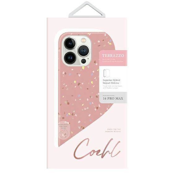 Θήκη Apple iPhone 14 Pro Max - Uniq Case Coehl Terrazzo - Coral Pink image 1