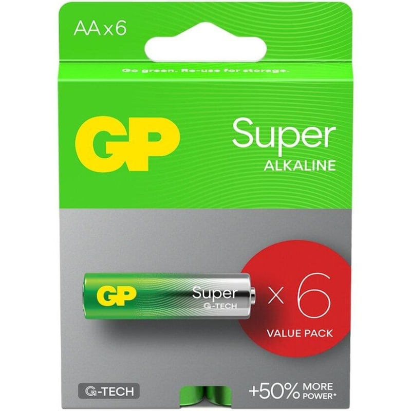GP Super Alkaline G-TECH LR6/AA Alkaline Battery (GPB20473)